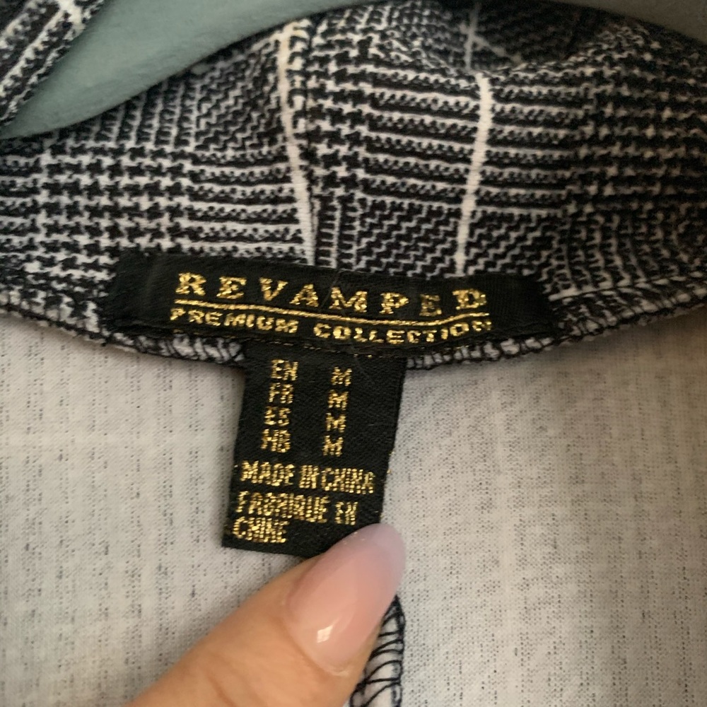 Navy and white blazer-style top - Picture 3 of 3